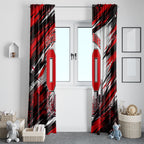 Personalised Melbourne Renegades Cricket Fan Pride Window Curtain Dynamic Cricket Graphic Art With Melbourne City Skyline