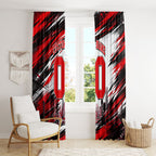 Personalised Melbourne Renegades Cricket Fan Pride Window Curtain Dynamic Cricket Graphic Art With Melbourne City Skyline