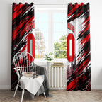 Personalised Melbourne Renegades Cricket Fan Pride Window Curtain Dynamic Cricket Graphic Art With Melbourne City Skyline