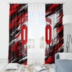 Personalised Melbourne Renegades Cricket Fan Pride Window Curtain Dynamic Cricket Graphic Art With Melbourne City Skyline