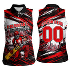 Personalised Melbourne Renegades Cricket Fan Pride Women Sleeveless Polo Shirt Dynamic Cricket Graphic Art With Melbourne City Skyline
