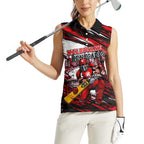 Personalised Melbourne Renegades Cricket Fan Pride Women Sleeveless Polo Shirt Dynamic Cricket Graphic Art With Melbourne City Skyline