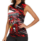 Personalised Melbourne Renegades Cricket Fan Pride Women Sleeveless Polo Shirt Dynamic Cricket Graphic Art With Melbourne City Skyline