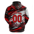 Personalised Melbourne Renegades Cricket Fan Pride Zip Hoodie Dynamic Cricket Graphic Art With Melbourne City Skyline