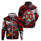Personalised Melbourne Renegades Cricket Fan Pride Zip Hoodie Dynamic Cricket Graphic Art With Melbourne City Skyline