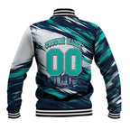 Personalised Brisbane Heat Cricket Fan Pride Baseball Jacket Dynamic Flaming Cricket Graphic Art With Brisbane Skyline