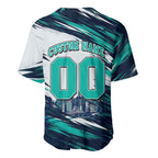 Personalised Brisbane Heat Cricket Fan Pride Baseball Jersey Dynamic Flaming Cricket Graphic Art With Brisbane Skyline