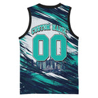 Personalised Brisbane Heat Cricket Fan Pride Basketball Jersey Dynamic Flaming Cricket Graphic Art With Brisbane Skyline