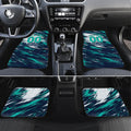 Personalised Brisbane Heat Cricket Fan Pride Car Mats Dynamic Flaming Cricket Graphic Art With Brisbane Skyline