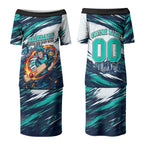 Personalised Brisbane Heat Cricket Fan Pride Couples Matching Puletasi and Hawaiian Shirt Dynamic Flaming Cricket Graphic Art With Brisbane Skyline