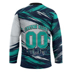 Personalised Brisbane Heat Cricket Fan Pride Hockey Jersey Dynamic Flaming Cricket Graphic Art With Brisbane Skyline