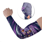 Personalised Hobart Hurricanes Cricket Fan Pride Arm Sleeves Dynamic Swirling Storm Cricket Graphic Art With Hobart Skyline