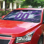 Personalised Hobart Hurricanes Cricket Fan Pride Auto Sun Shade Dynamic Swirling Storm Cricket Graphic Art With Hobart Skyline
