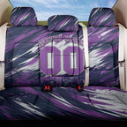 Personalised Hobart Hurricanes Cricket Fan Pride Back Car Seat Cover Dynamic Swirling Storm Cricket Graphic Art With Hobart Skyline