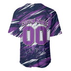 Personalised Hobart Hurricanes Cricket Fan Pride Baseball Jersey Dynamic Swirling Storm Cricket Graphic Art With Hobart Skyline
