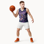 Personalised Hobart Hurricanes Cricket Fan Pride Basketball Jersey Dynamic Swirling Storm Cricket Graphic Art With Hobart Skyline