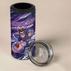 Personalised Hobart Hurricanes Cricket Fan Pride 4 in 1 Can Cooler Tumbler Dynamic Swirling Storm Cricket Graphic Art With Hobart Skyline
