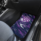 Personalised Hobart Hurricanes Cricket Fan Pride Car Mats Dynamic Swirling Storm Cricket Graphic Art With Hobart Skyline
