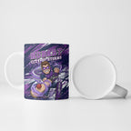 Personalised Hobart Hurricanes Cricket Fan Pride Ceramic Mug Dynamic Swirling Storm Cricket Graphic Art With Hobart Skyline