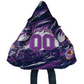 Personalised Hobart Hurricanes Cricket Fan Pride Cloak Dynamic Swirling Storm Cricket Graphic Art With Hobart Skyline