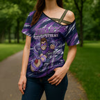 Personalised Hobart Hurricanes Cricket Fan Pride Cross Shoulder Shirt Dynamic Swirling Storm Cricket Graphic Art With Hobart Skyline