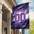 Personalised Hobart Hurricanes Cricket Fan Pride Garden Flag Dynamic Swirling Storm Cricket Graphic Art With Hobart Skyline