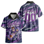 Personalised Hobart Hurricanes Cricket Fan Pride Kid Hawaiian Shirt Dynamic Swirling Storm Cricket Graphic Art With Hobart Skyline