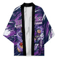 Personalised Hobart Hurricanes Cricket Fan Pride Kimono Dynamic Swirling Storm Cricket Graphic Art With Hobart Skyline