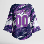 Personalised Hobart Hurricanes Cricket Fan Pride Kimono Sleeve Blouse Dynamic Swirling Storm Cricket Graphic Art With Hobart Skyline