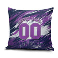 Personalised Hobart Hurricanes Cricket Fan Pride Pillow Cover Dynamic Swirling Storm Cricket Graphic Art With Hobart Skyline