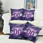 Personalised Hobart Hurricanes Cricket Fan Pride Pillow Cover Dynamic Swirling Storm Cricket Graphic Art With Hobart Skyline