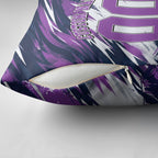 Personalised Hobart Hurricanes Cricket Fan Pride Pillow Cover Dynamic Swirling Storm Cricket Graphic Art With Hobart Skyline