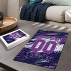 Personalised Hobart Hurricanes Cricket Fan Pride Puzzle Dynamic Swirling Storm Cricket Graphic Art With Hobart Skyline
