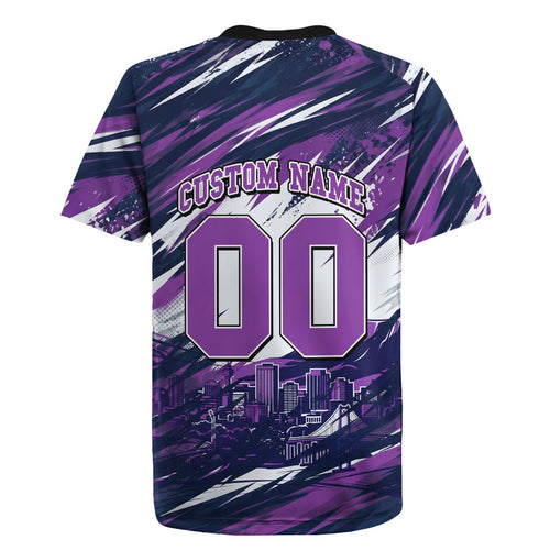 Personalised Hobart Hurricanes Cricket Fan Pride Rugby Jersey Dynamic Swirling Storm Cricket Graphic Art With Hobart Skyline