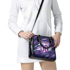 Personalised Hobart Hurricanes Cricket Fan Pride Shoulder Handbag Dynamic Swirling Storm Cricket Graphic Art With Hobart Skyline