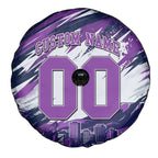 Personalised Hobart Hurricanes Cricket Fan Pride Spare Tire Cover Dynamic Swirling Storm Cricket Graphic Art With Hobart Skyline