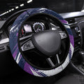 Hobart Hurricanes Cricket Fan Pride Steering Wheel Cover Dynamic Swirling Storm Cricket Graphic Art With Hobart Skyline