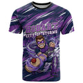 Personalised Hobart Hurricanes Cricket Fan Pride T Shirt Dynamic Swirling Storm Cricket Graphic Art With Hobart Skyline