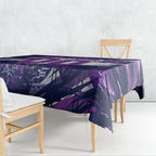 Personalised Hobart Hurricanes Cricket Fan Pride Tablecloth Dynamic Swirling Storm Cricket Graphic Art With Hobart Skyline