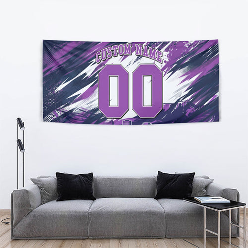 Personalised Hobart Hurricanes Cricket Fan Pride Tapestry Dynamic Swirling Storm Cricket Graphic Art With Hobart Skyline