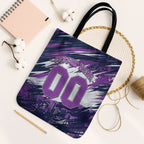 Personalised Hobart Hurricanes Cricket Fan Pride Tote Bag Dynamic Swirling Storm Cricket Graphic Art With Hobart Skyline