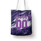 Personalised Hobart Hurricanes Cricket Fan Pride Tote Bag Dynamic Swirling Storm Cricket Graphic Art With Hobart Skyline