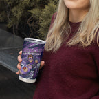 Personalised Hobart Hurricanes Cricket Fan Pride Tumbler Cup Dynamic Swirling Storm Cricket Graphic Art With Hobart Skyline