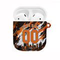 Personalised Perth Scorchers Cricket Fan Pride AirPods Case Dynamic Flaming Dragon Art With Perth City Skyline