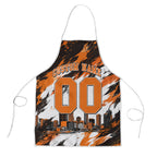 Personalised Perth Scorchers Cricket Fan Pride Apron Dynamic Flaming Dragon Art With Perth City Skyline