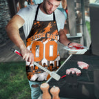 Personalised Perth Scorchers Cricket Fan Pride Apron Dynamic Flaming Dragon Art With Perth City Skyline