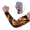 Personalised Perth Scorchers Cricket Fan Pride Arm Sleeves Dynamic Flaming Dragon Art With Perth City Skyline