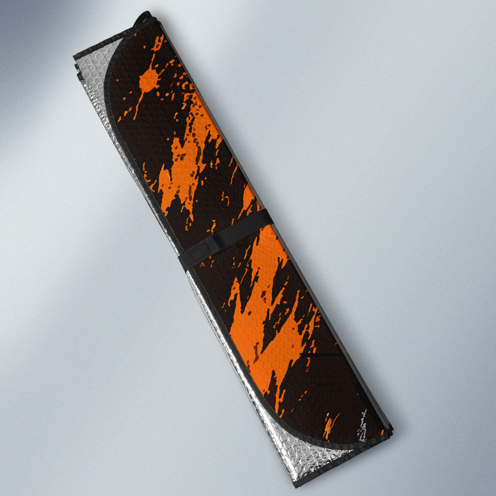 Personalised Perth Scorchers Cricket Fan Pride Auto Sun Shade Dynamic Flaming Dragon Art With Perth City Skyline
