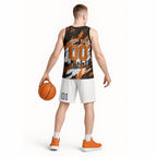 Personalised Perth Scorchers Cricket Fan Pride Basketball Jersey Dynamic Flaming Dragon Art With Perth City Skyline