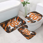 Personalised Perth Scorchers Cricket Fan Pride Bathroom Set Dynamic Flaming Dragon Art With Perth City Skyline